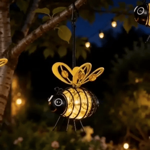 upsell 🐝 Solar-Hängeleuchte mit Biene für den Außenbereich – Das perfekte Geschenk für Pflanzenliebhaber, Mütter oder einfach jeden, der gerne lächelt ❤️