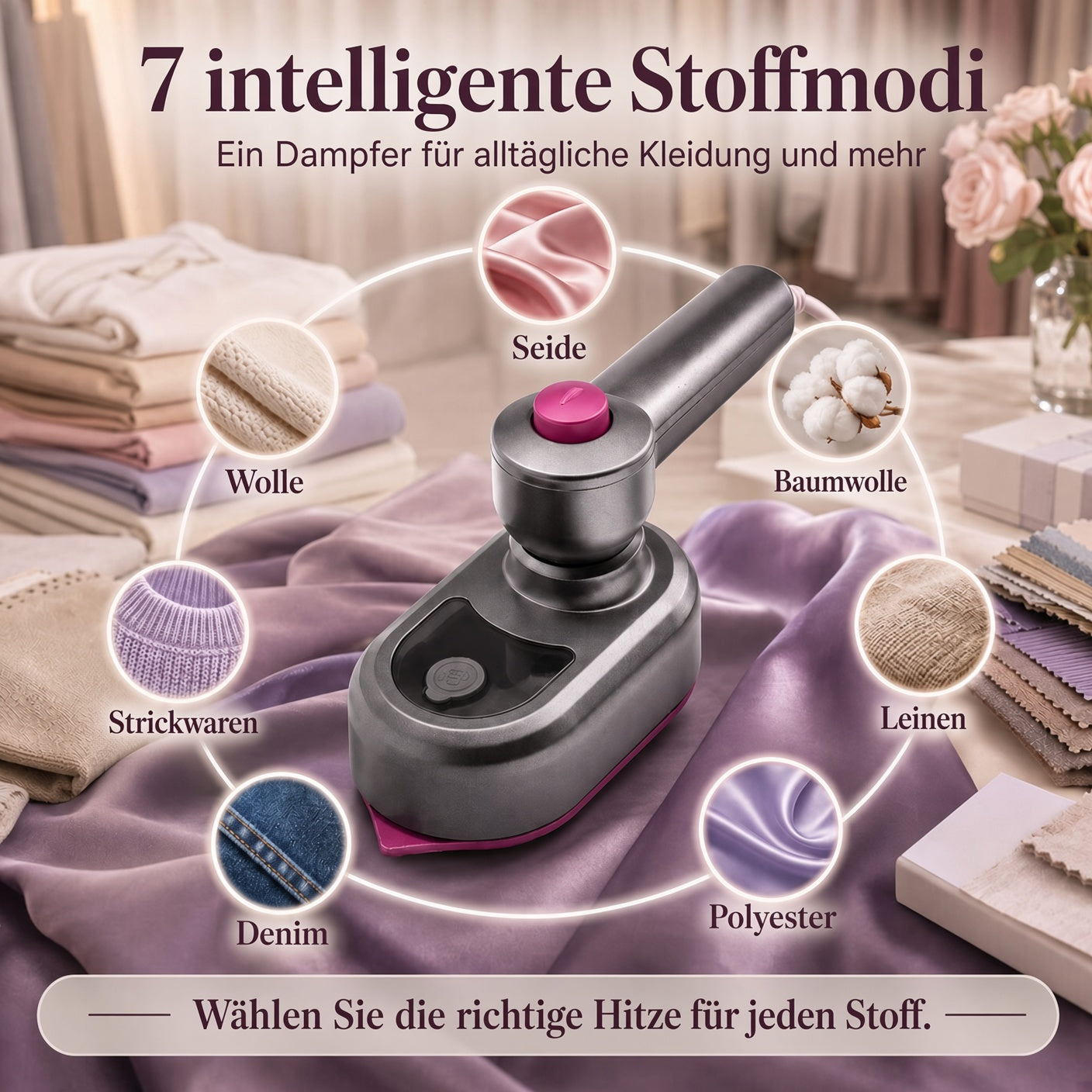 🔥 50 % RABATT! Tragbarer Kleidungsstück Bügeleisen – Kleidung schnell & einfach glätten upsell