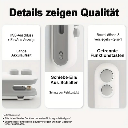 60% OFF💥Neujahrsangebot 55% Rabatt💥✨Mini Siegelmaschine – 🧊Frisch halten -Remifa®