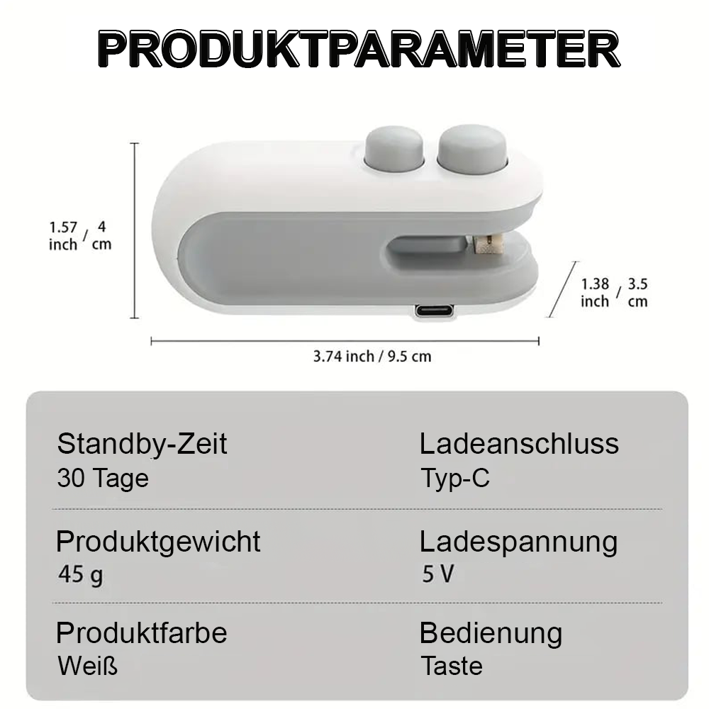 60% OFF💥Neujahrsangebot 55% Rabatt💥✨Mini Siegelmaschine – 🧊Frisch halten -Remifa®