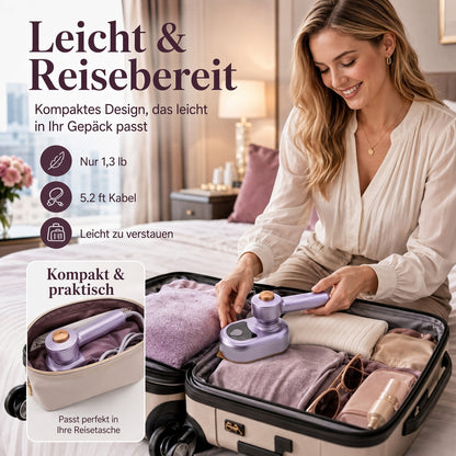 🔥 50 % RABATT! Tragbarer Kleidungsstück Bügeleisen – Kleidung schnell & einfach glätten upsell