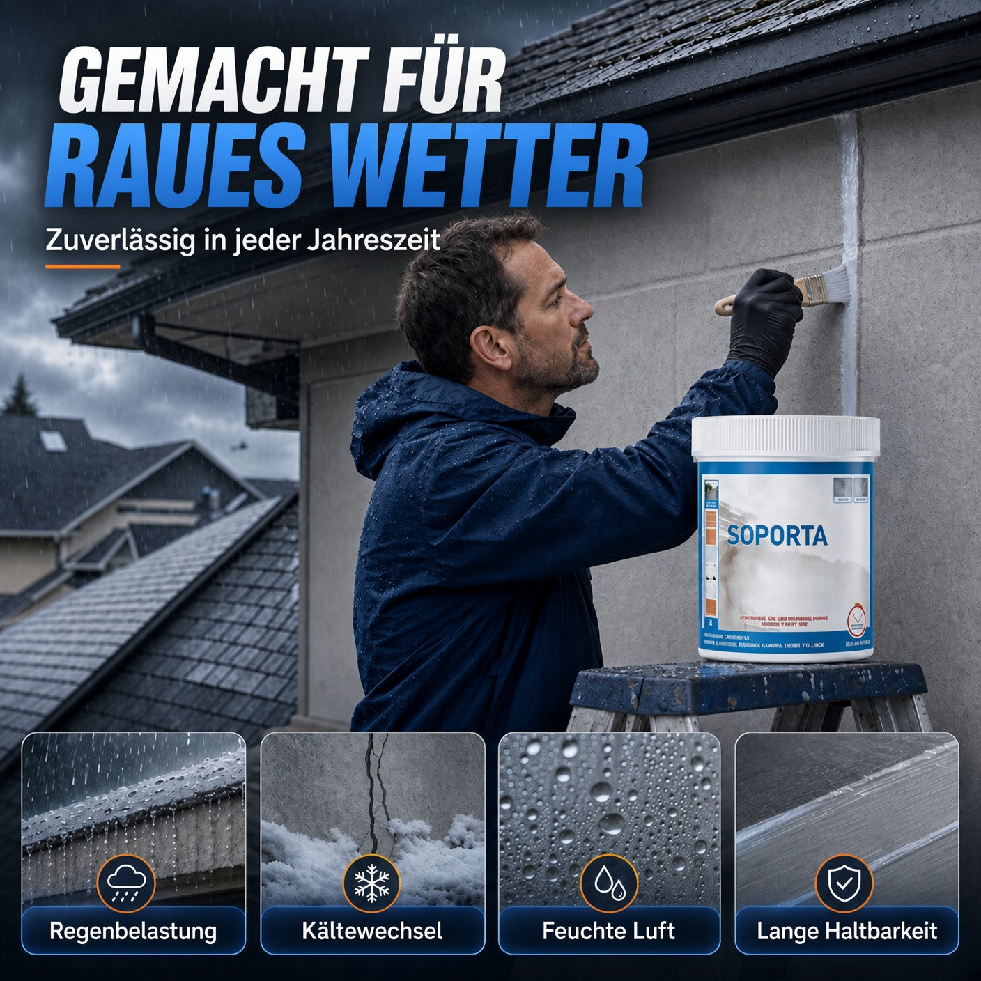 Wasserfestes Reparatur- und Dichtungsmittel für verschiedene Oberflächen upsell