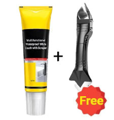 🏠 KAUFE 2, ERHALTE 1 GRATIS! ⛏️ Weiße Dichtungsmasse Multifunktion – Wasserdicht, Schimmelresistent & Mit Abzieher 🧱