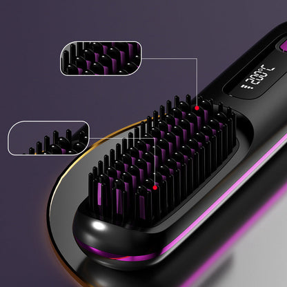 💖Neujahrs-Sonderangebot: 50 % Rabatt💖 Kabelloser, keramisch beheizter Haarglätter-Kamm -Remifa®