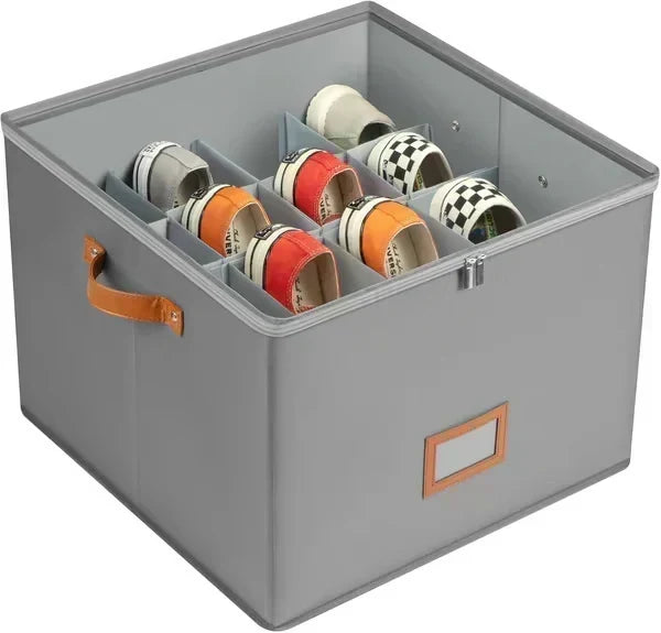 👟 Begrenzte Zeit – 50 % RABATT! 💥 Schuh-Organizer aus Stoff – platzsparende Aufbewahrungsbox – für bis zu 16 Paar Schuhe – ideal für Kleiderschränke, Flure & Reisen – schützt vor Staub & Schmutz