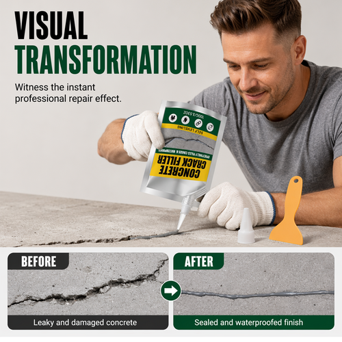 💧 50% Rabatt! Wasserfester Beton-Rissfüller 🧱 – Risse schnell reparieren & zuverlässig abdichten 🔧