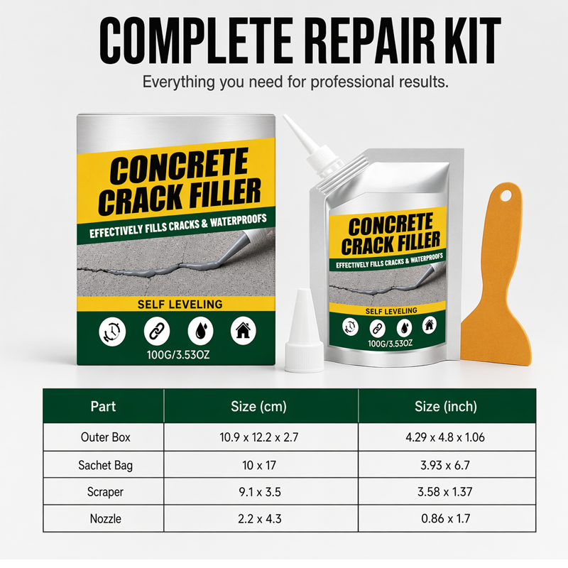 💧 50% Rabatt! Wasserfester Beton-Rissfüller 🧱 – Risse schnell reparieren & zuverlässig abdichten 🔧