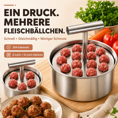 📢📢 50 % Rabatt !! ⏰🍡 Fleischbällchen‑Maker aus lebensmittelechtem Edelstahl für die Küche upsell