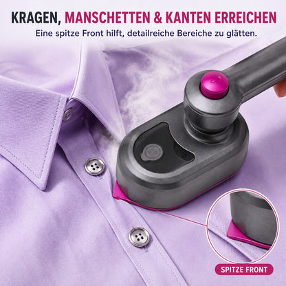 🔥 50 % RABATT! Tragbarer Kleidungsstück Bügeleisen – Kleidung schnell & einfach glätten upsell