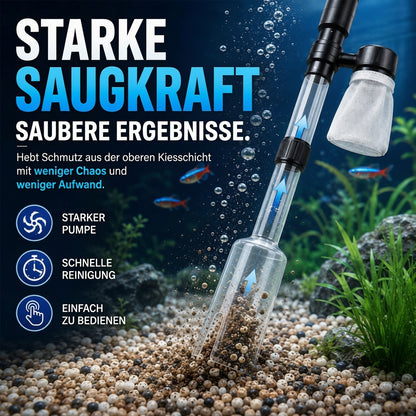 upsell 🐠📢 JETZT 50% RABATT! Elektrischer Aquarienkiesreiniger – Automatischer Mulmabsauger, wiederaufladbar & wasserdicht – Perfekt für sauberes Aquarium ohne Wasserwechselstress ✨
